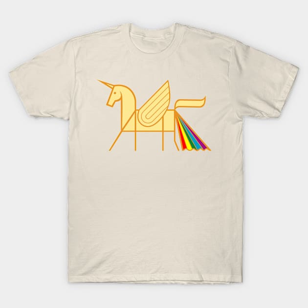 unicorn on rainbow T-Shirt by osvaldoport76